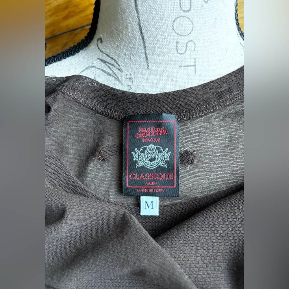 Vintage Jean-Paul Gautier Classique Sheer Tank Top
(M) Brown
Like New/Never Worn - Picture 10 of 10